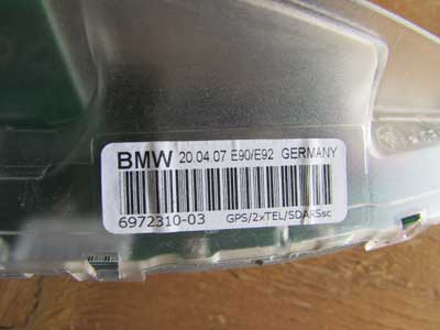 BMW GPS Roof Antenna Shark Fin 2xTEL SDARSSC 65206972310 1 2 3 4 Series4